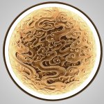 Настенный светодиодный светильник RODA WALL D60 Light Brown ImperiumLoft 249142-26