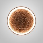 Настенный светодиодный светильник RODA WALL D40 Dark Brown ImperiumLoft 249144-26