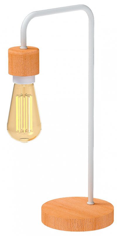 Настольная лампа "Эдисон" 1xE27x60Вт белый 250-711-21T
