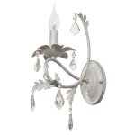 Светильник бра классическое с хрусталем Экономсвет 2510/1wWG