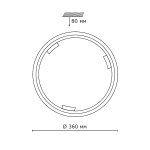 Сонекс GRECA WOOD 160/K настенно-потолочный светильник