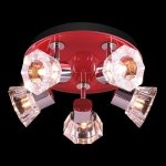 Люстра красного цвета Eurosvet 25333/5 хром