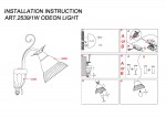 Светильник настенный бра Odeon light 2539/1W CREOLA