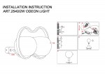 Светильник настенный бра Odeon light 2540/2W BANI
