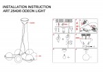 Люстра подвесная Odeon light 2540/6 BANI