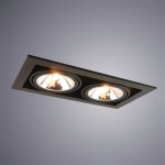 Светильник встраиваемый двойной 2*G9 Arte lamp A5949PL-2BK CARDANI SEMPLICE черный