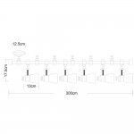 Светильник потолочный Arte lamp A3058PL-6BK RAIL KITS