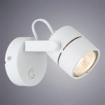 Светильник настенный поворотный с выключателем Arte lamp A1310AP-1WH LENTE