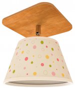 Бра "Кайли" 1хE27x60Вт орех, горошек 255-71-21W