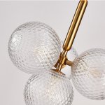 Подвесной светильник RAFFIN 4 Transparent Gold