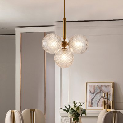 Подвесной светильник RAFFIN 4 Transparent Gold Подвесной светильник RAFFIN 4 Transparent Gold