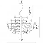 Люстра хай тек Divinare 8030/02 LM-50 MOLTO
