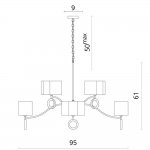 Люстра классическая Divinare 4069/02 LM-8 Contralto