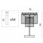 Светильник настольный Divinare 3002/05 TL-3 NOVA GRIGIO