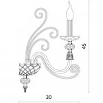 Светильник настенный Divinare 8821/09 AP-1 ALBEDO