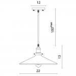 Светильник подвесной Divinare 2000/04 SP-1 DELTA