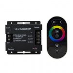 Контроллер для RGB 288W 24А с сенсорным пультом управления цветом (черный) (201113288)