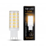 Лампа Gauss LED G9 AC185-265V 5W 500lm 2700K керамика (107309105)