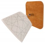 Бра "Кайли" 1хE27x60Вт орех, геометрия 257-71-21W