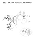 Светильник настенный бра c выключателем Odeon light 2574/2W OTELA
