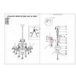 Люстра подвесная Odeon light 3936/6 ATTICA