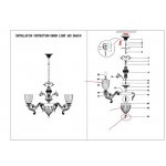 Люстра подвесная Odeon light 3942/8 CAPRI