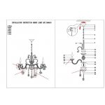 Люстра подвесная Odeon light 3946/8 BOCCIOLO