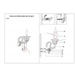 Светильник настенный бра Odeon light 3950/1W NINFEA