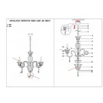Люстра подвесная Odeon light 3950/6 NINFEA