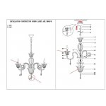 Люстра Odeon light 3950/8 NINFEA