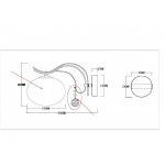 Светильник настенный бра Odeon light 3954/1W ADDA