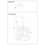 Светильник подвесной CUENTO SP4 GOLD (1490/204) Crystal lux