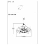 Светильник подвесной VALENCIA SP12 D1000 (3290/212) Crystal lux