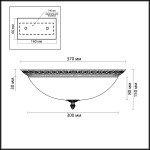 Светильник настенный бра Odeon light 2587/3A Maipa