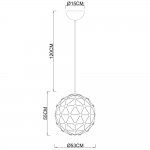 Люстра шар LED Divinare 1610/02 SP-60 CRISTALLINO