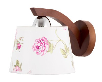 Бра "Морис розы" 1хЕ27х60Вт американский орех 260-21-21W