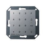 Gira S-55 Алюминий Цифровой кодовый замок (G260526)