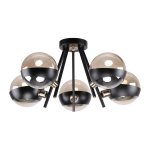 Люстра современная Экономсвет 26074/5BK+AB AMB