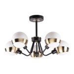 Потолочный светильник Экономсвет 26083/5BK+AB WT