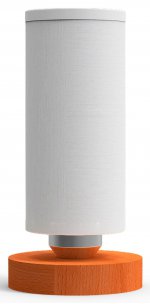 Настольная лампа "Сара" 1хE14x40Вт белый и натуральный 262-51-11T