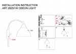 Светильник настенный бра Odeon light 2625/1W Treves