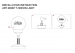 Настольная лампа Odeon light 2626/1T Dakia