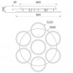 Люстра диодная Arte Lamp A2500PL-7BK RAPID