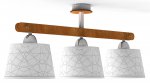 Светильник "Ким" 3xE27x60Вт натуральный, геометрия 264-71-23