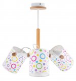 Светильник "Эйри" 3хE27x60Вт натуральный и белый, кольца 265-511-23