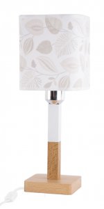 Настольная лампа "Надя" 1хE27x60Вт натуральный и белый, лепестки 266-511-21T