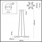Люстра Odeon light 3874/60L OTTICO
