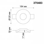 Встраиваемый под покраску светильник Novotech 370483 YESO