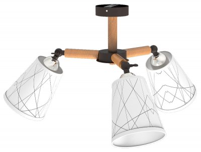 Светильник "Лайн" 3хE14x60Вт натуральный, геометрия 267-74-13