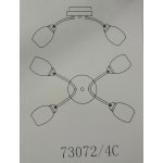 Люстра бронзовая COLOSSEO 73072/4C Optibronz